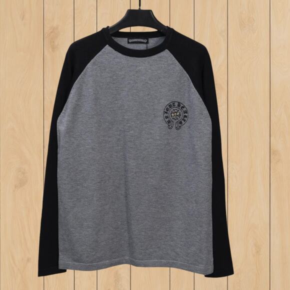 Chrome Hearts Men's Classic Black And Gray Long Sleeve - Picture 1 of 3